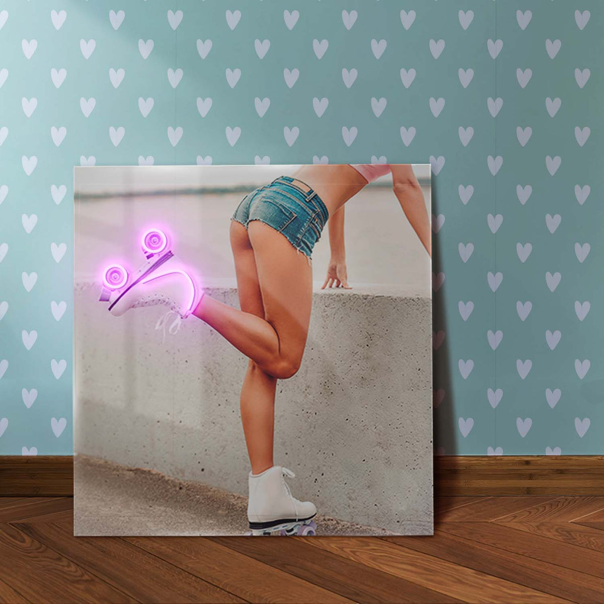 Just Roll With It neon sign