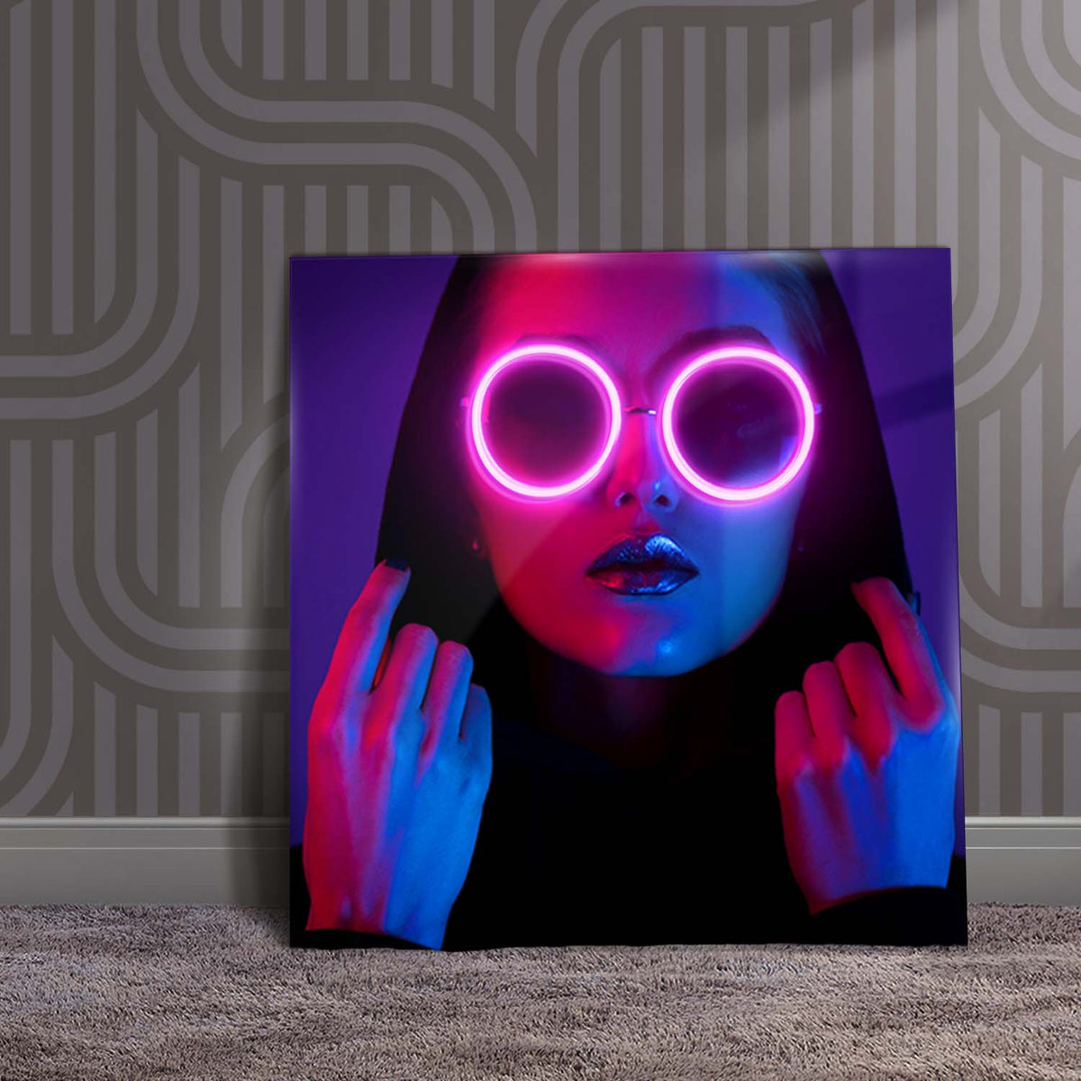 Mysterious neon sign