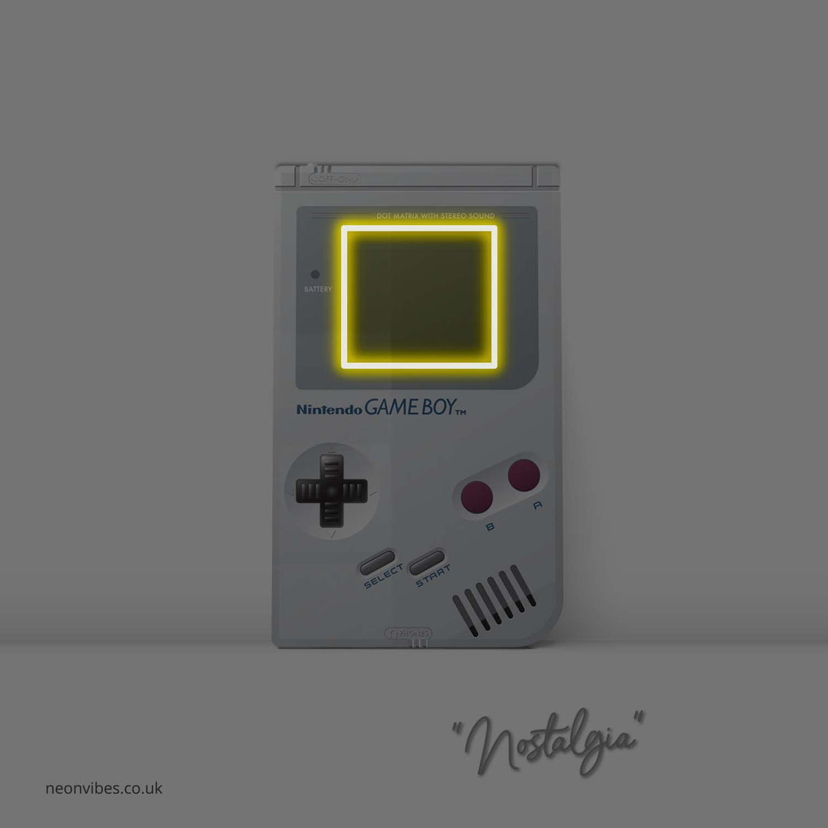 Gameboy neon sign