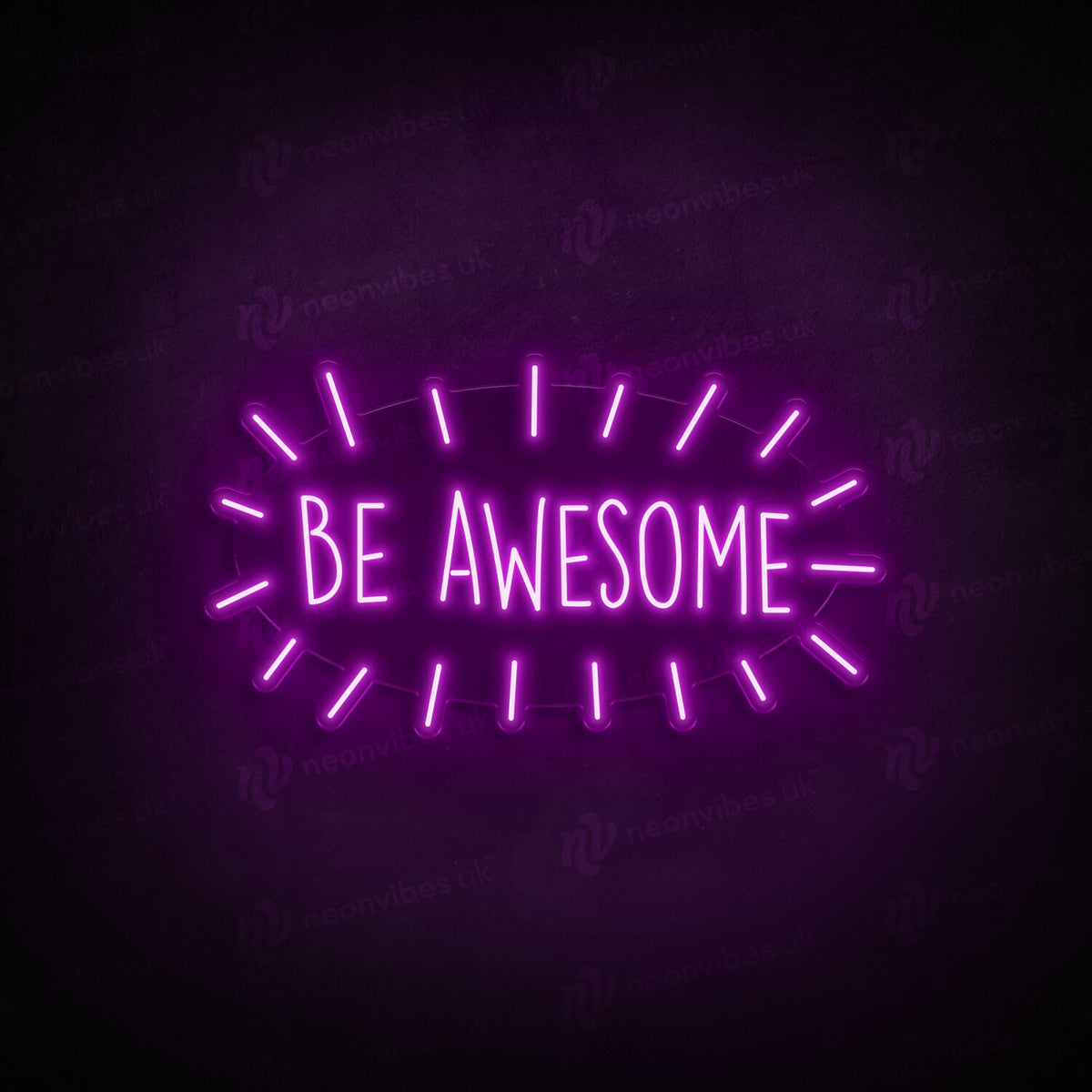 Be Awesome neon sign