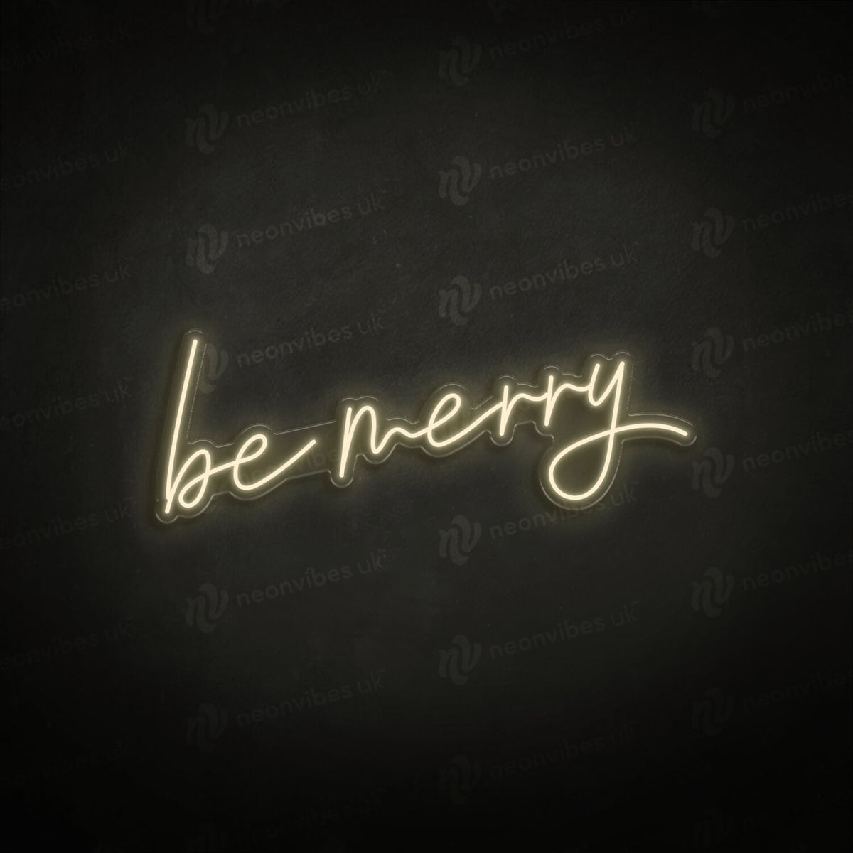 Be Merry neon sign