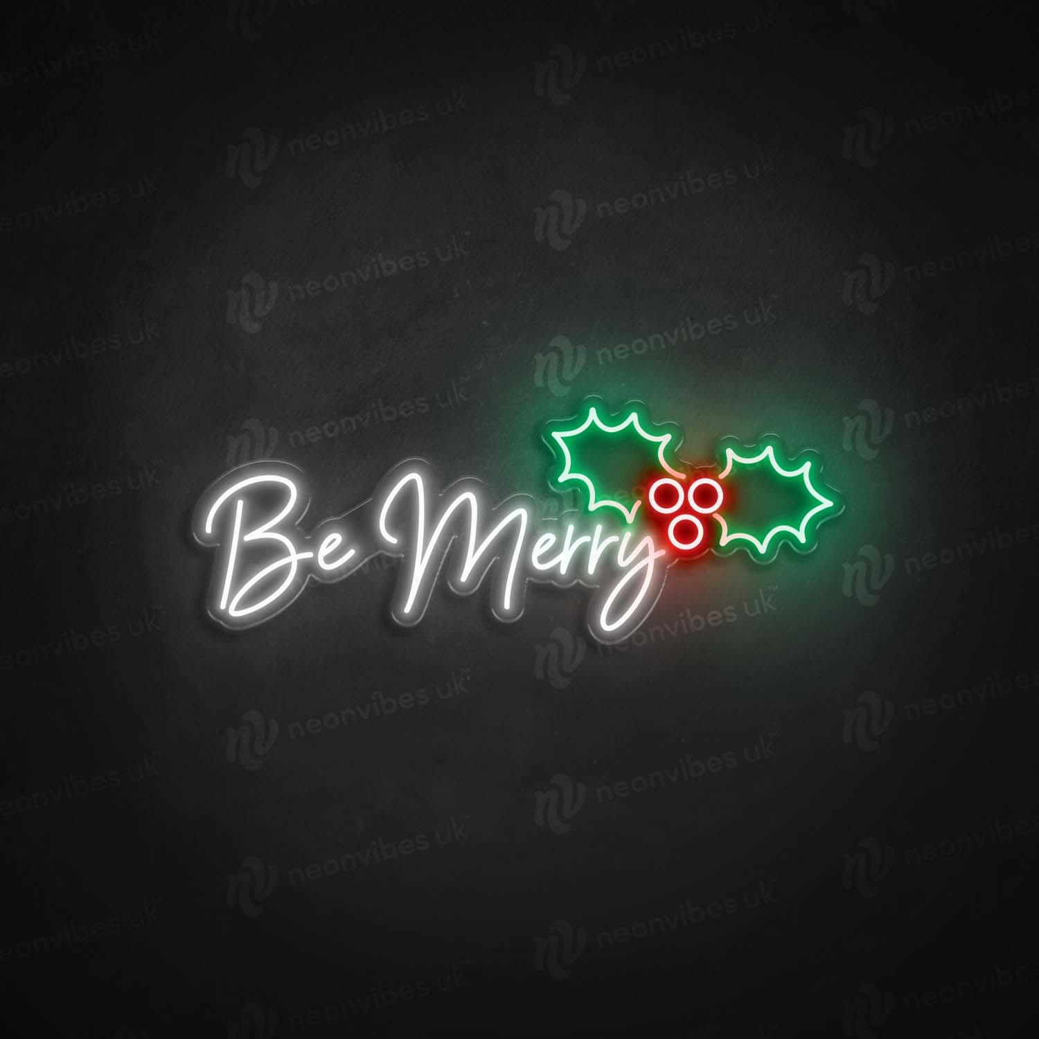 Be Merry neon sign