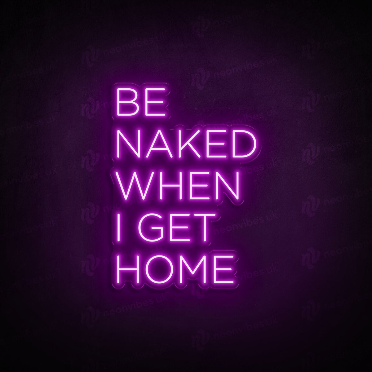 Be Naked neon sign