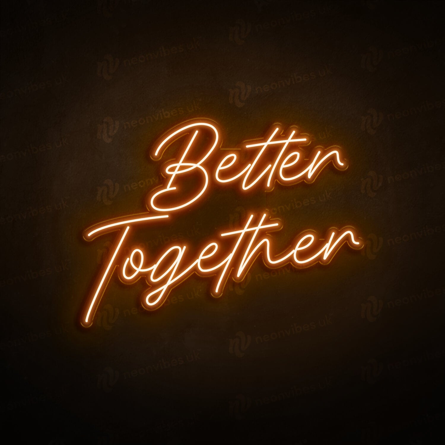 Better together neon sign