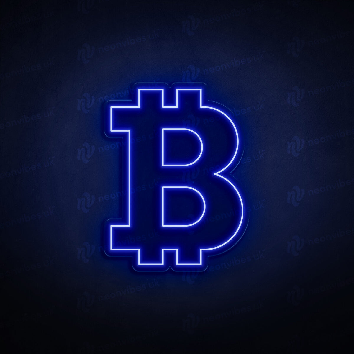Bitcoin neon sign