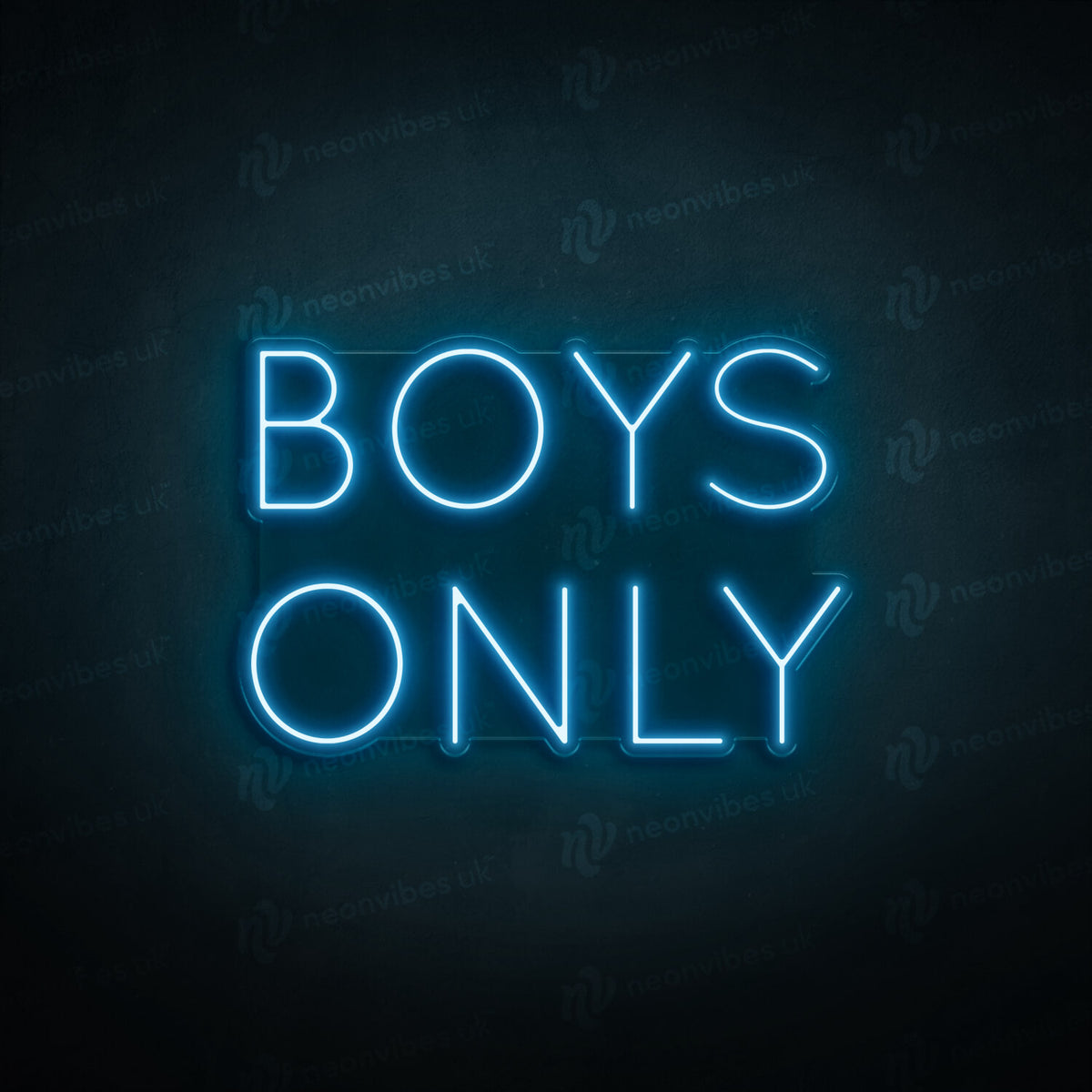 Boys Only neon sign