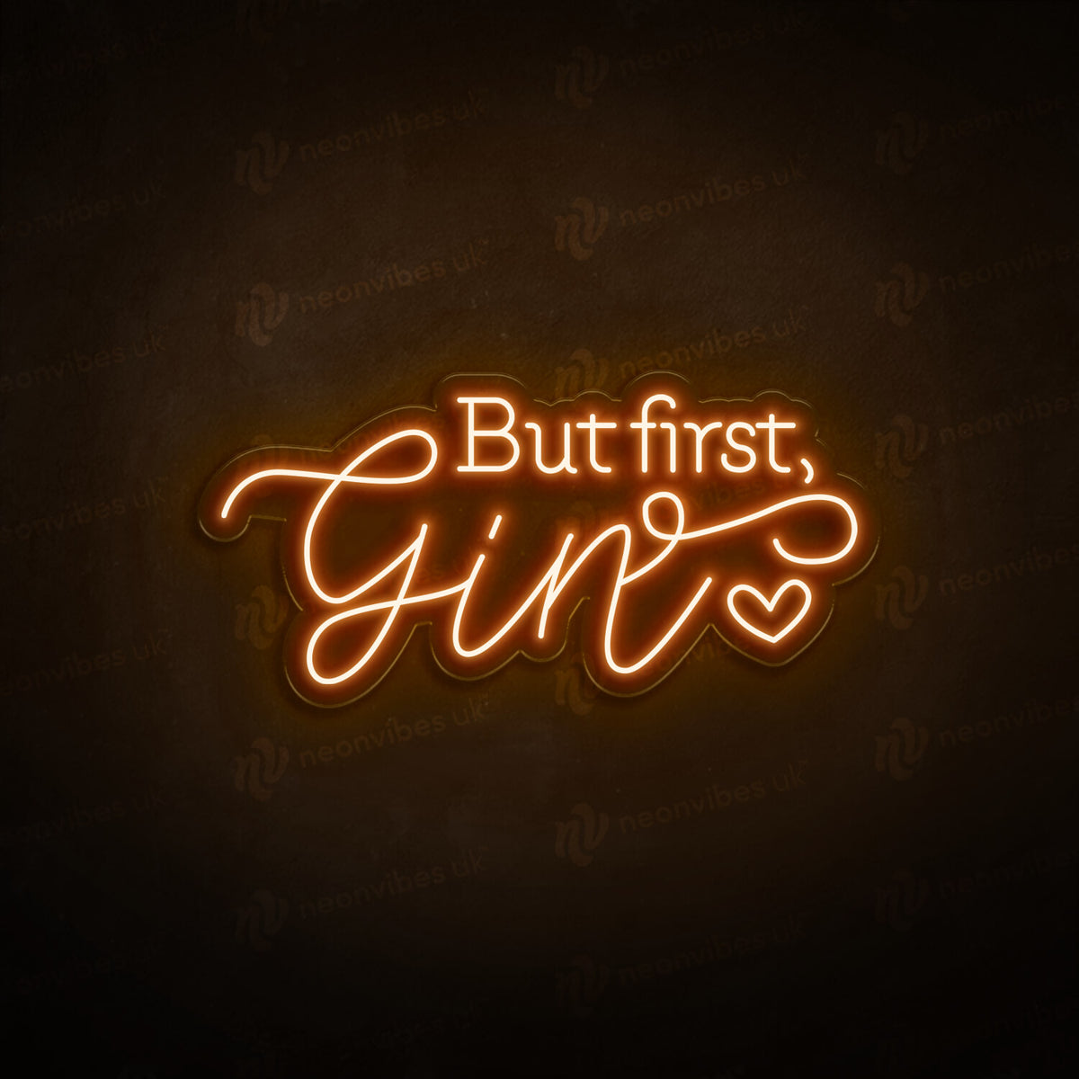 But First Gin neon sign