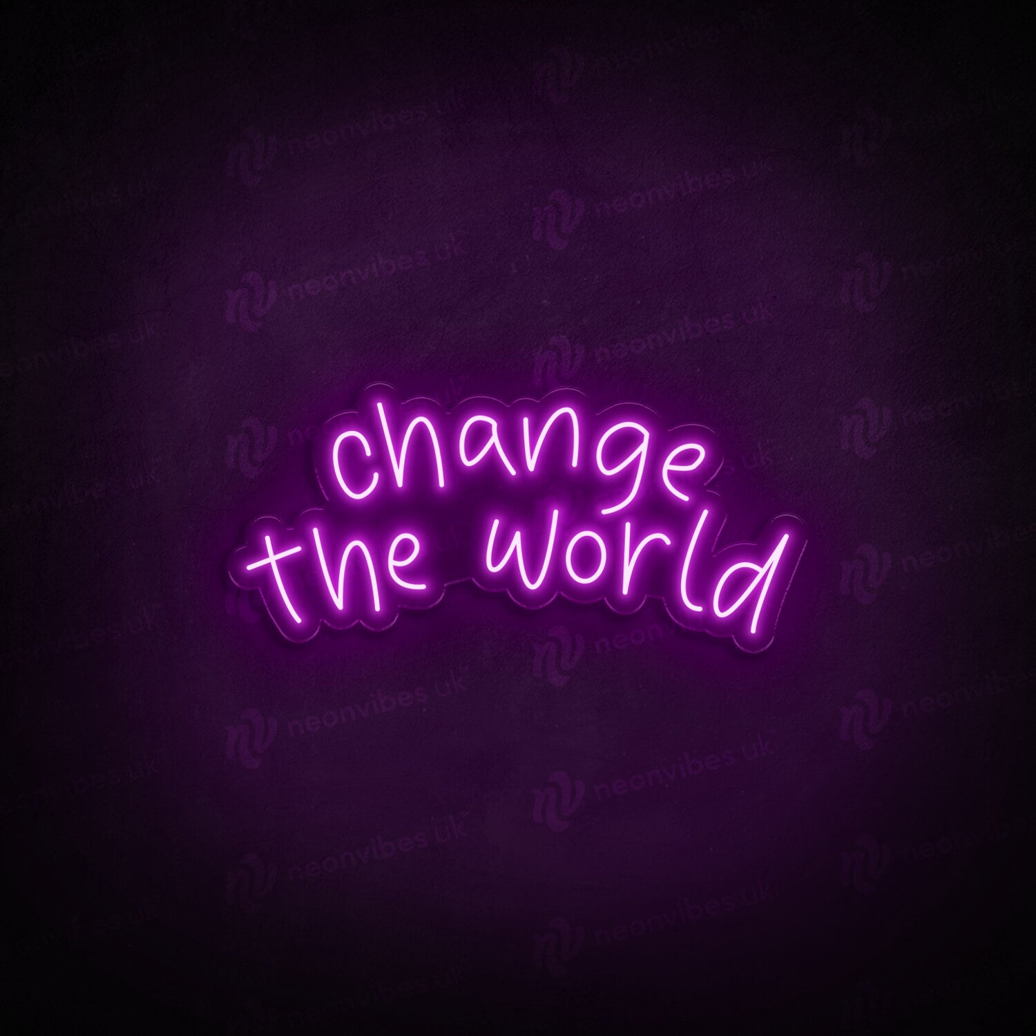 Change The World neon sign