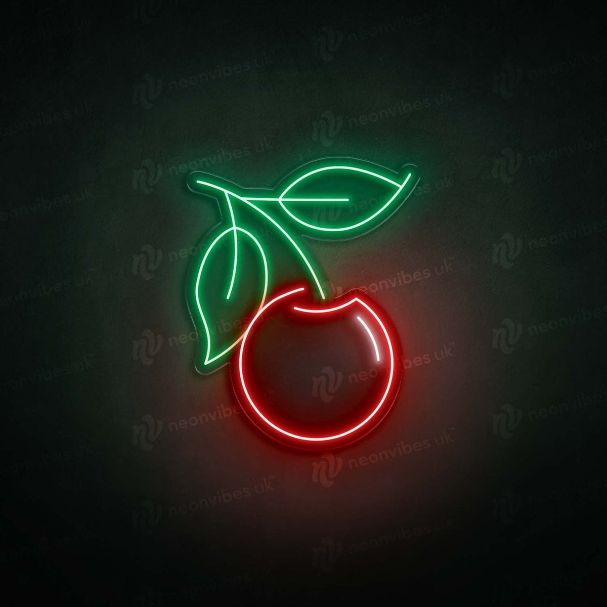 Cherry neon sign