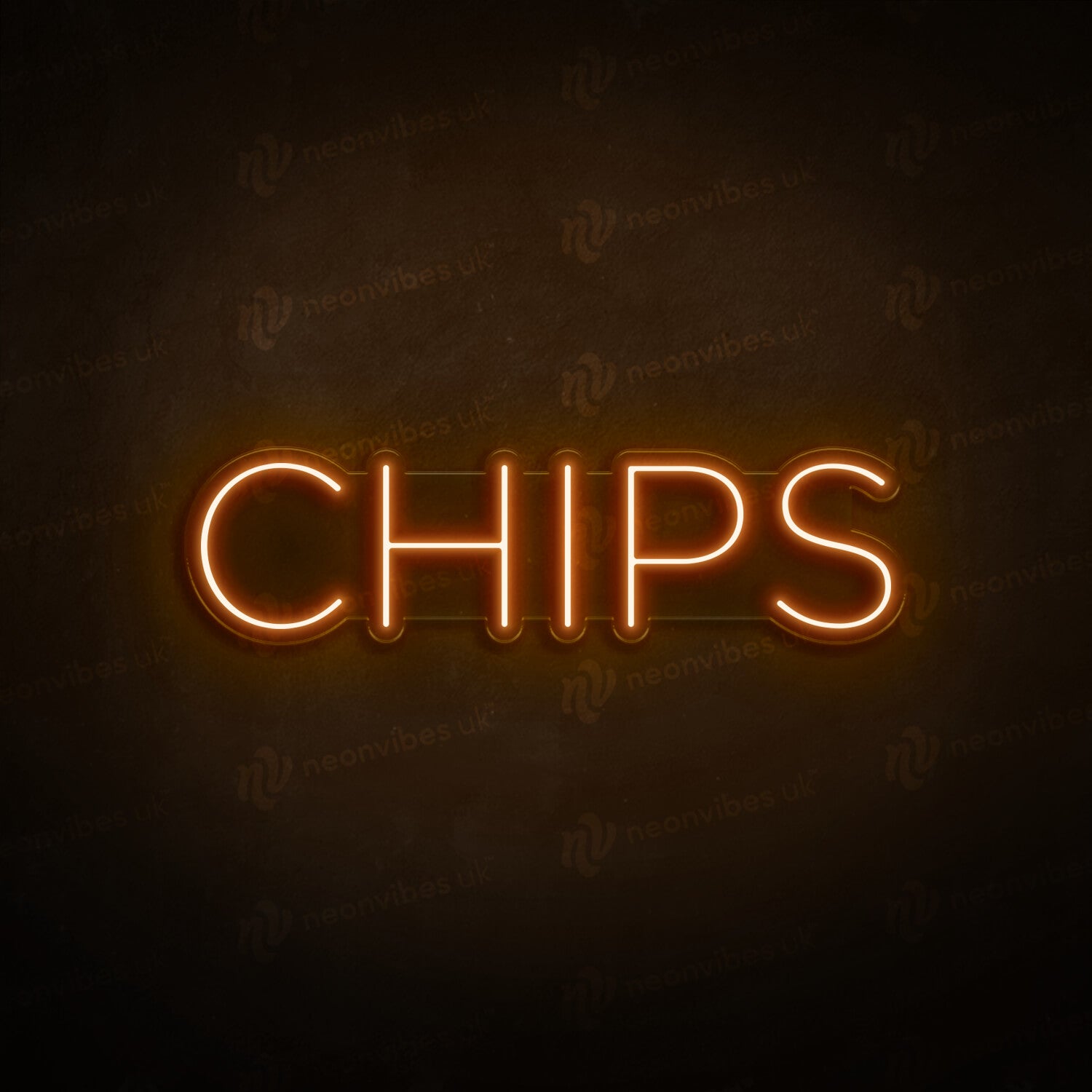 Chips neon sign