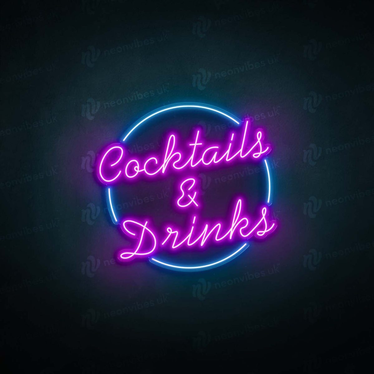 Cocktails and Drinks neon sign