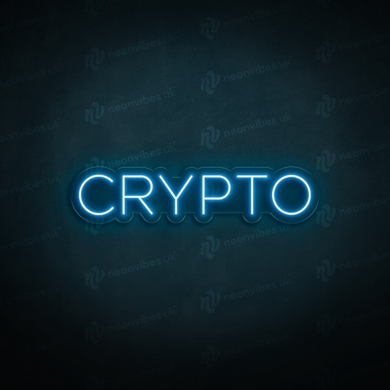 Crypto neon sign