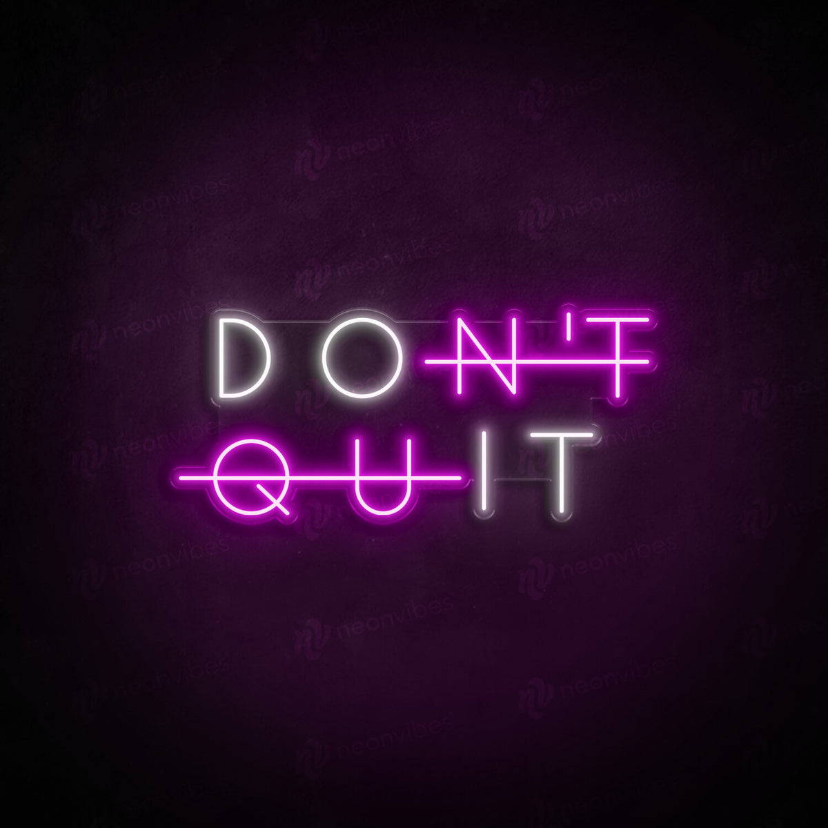 Don&#39;t Quit neon sign