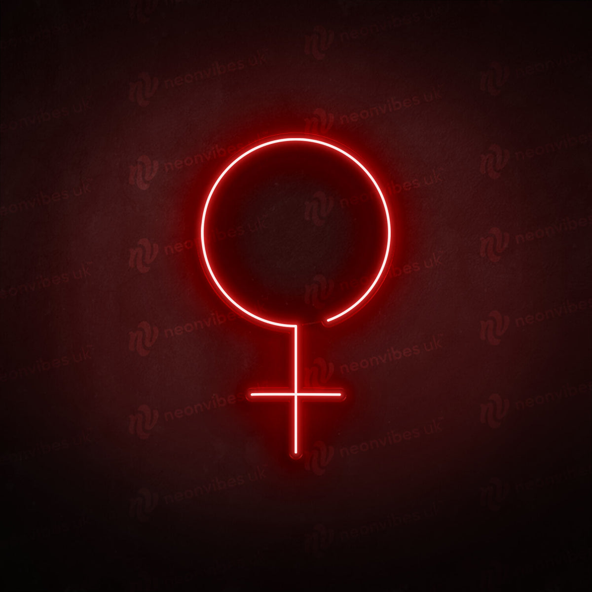 Female neon sign