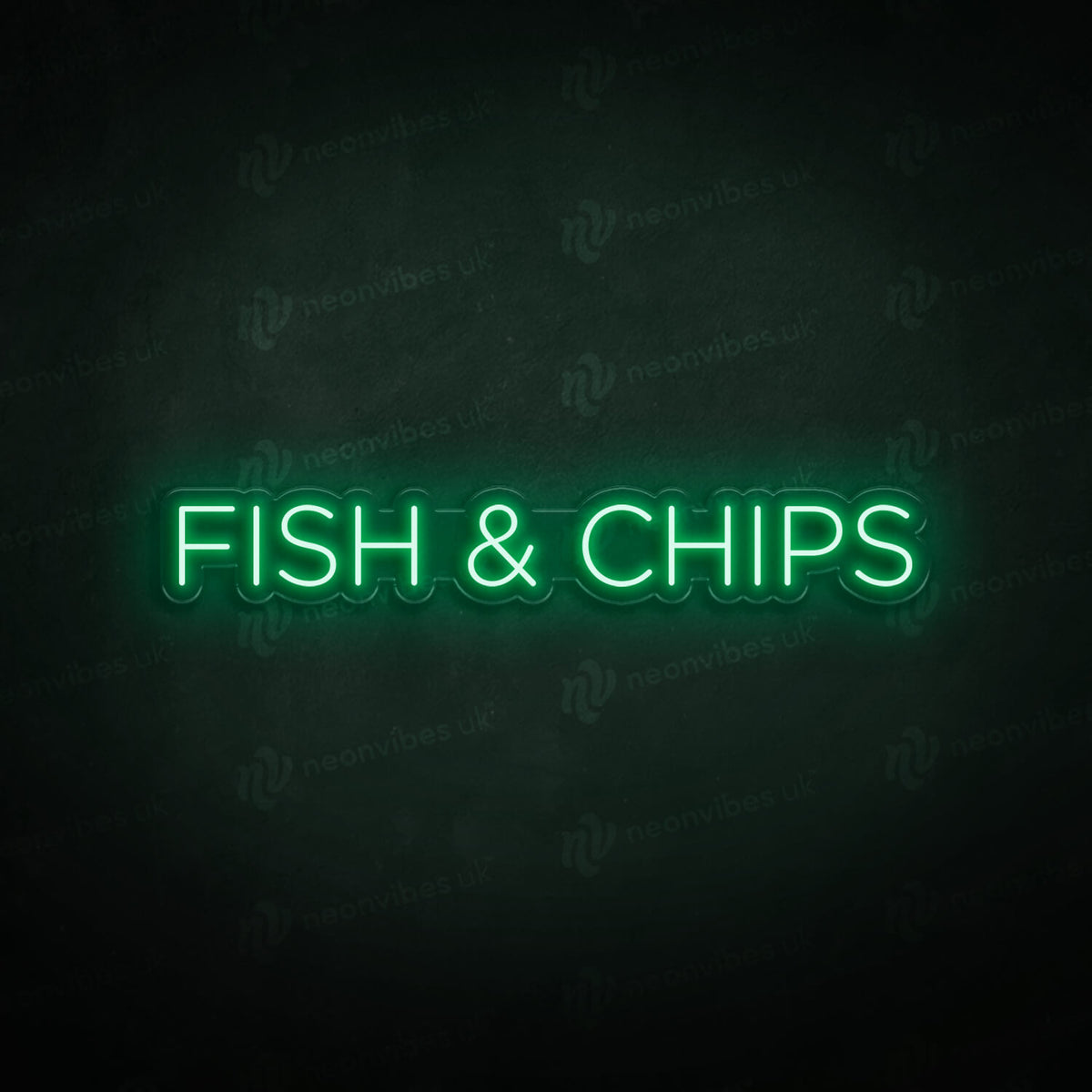 Fish &amp; Chips neon sign