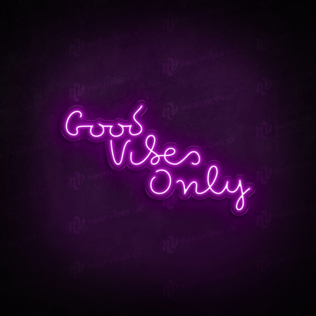 Good vibes only neon sign