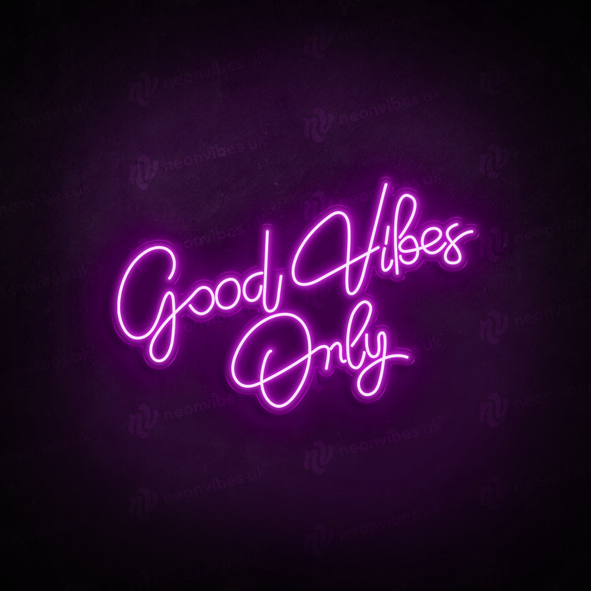 Good vibes only neon sign