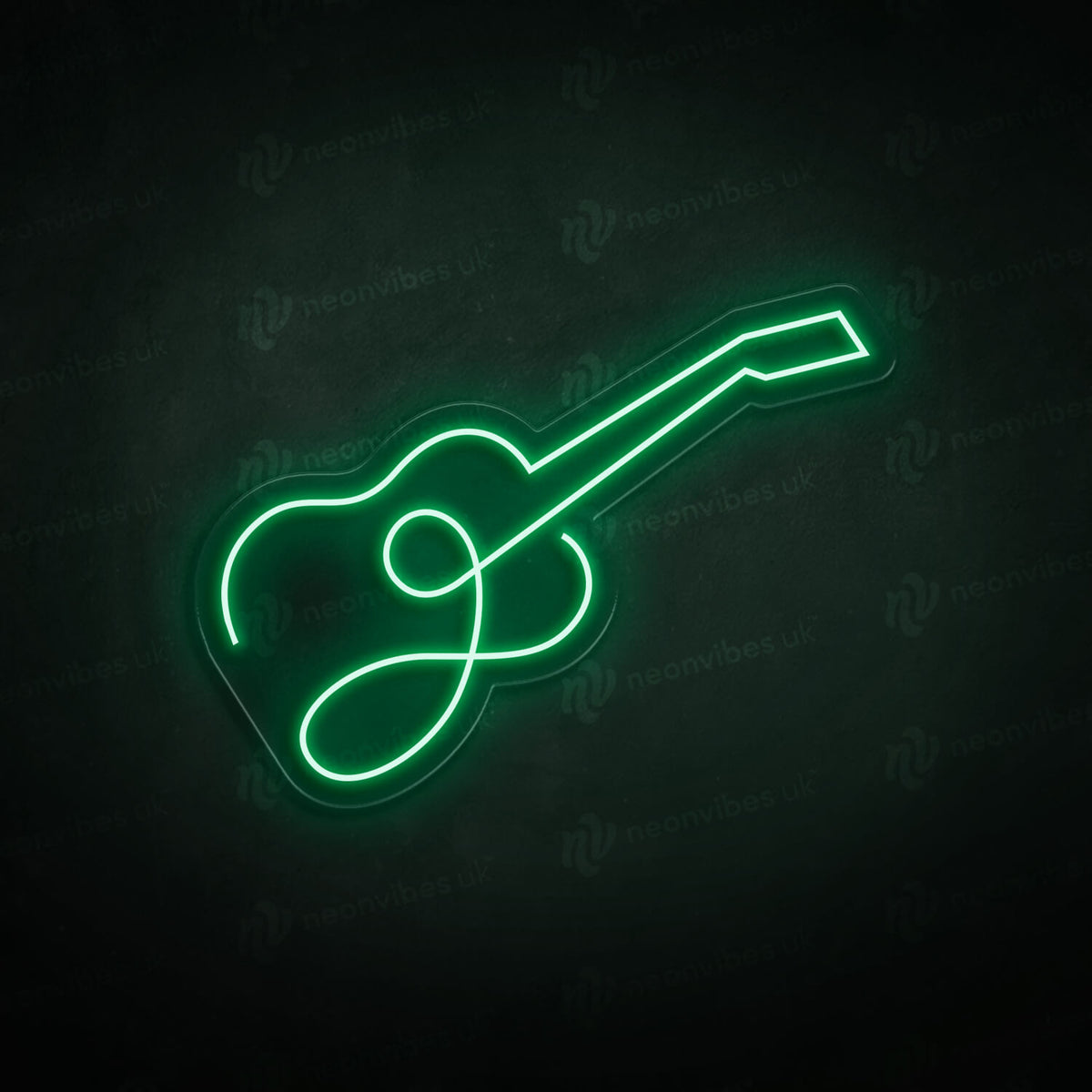 Guitar neon sign