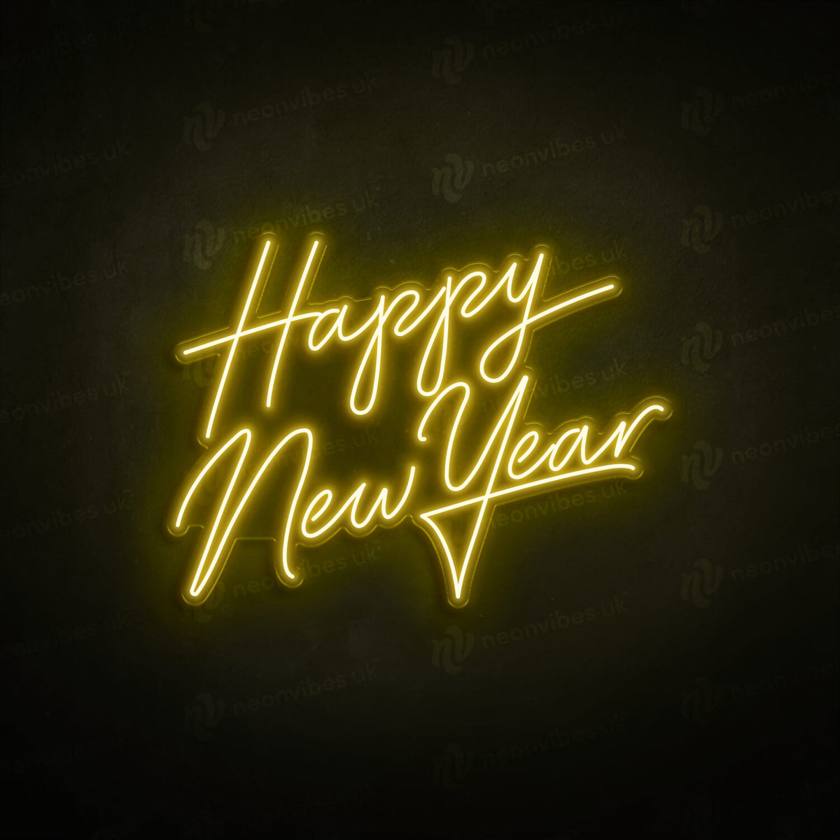 Happy new year neon sign