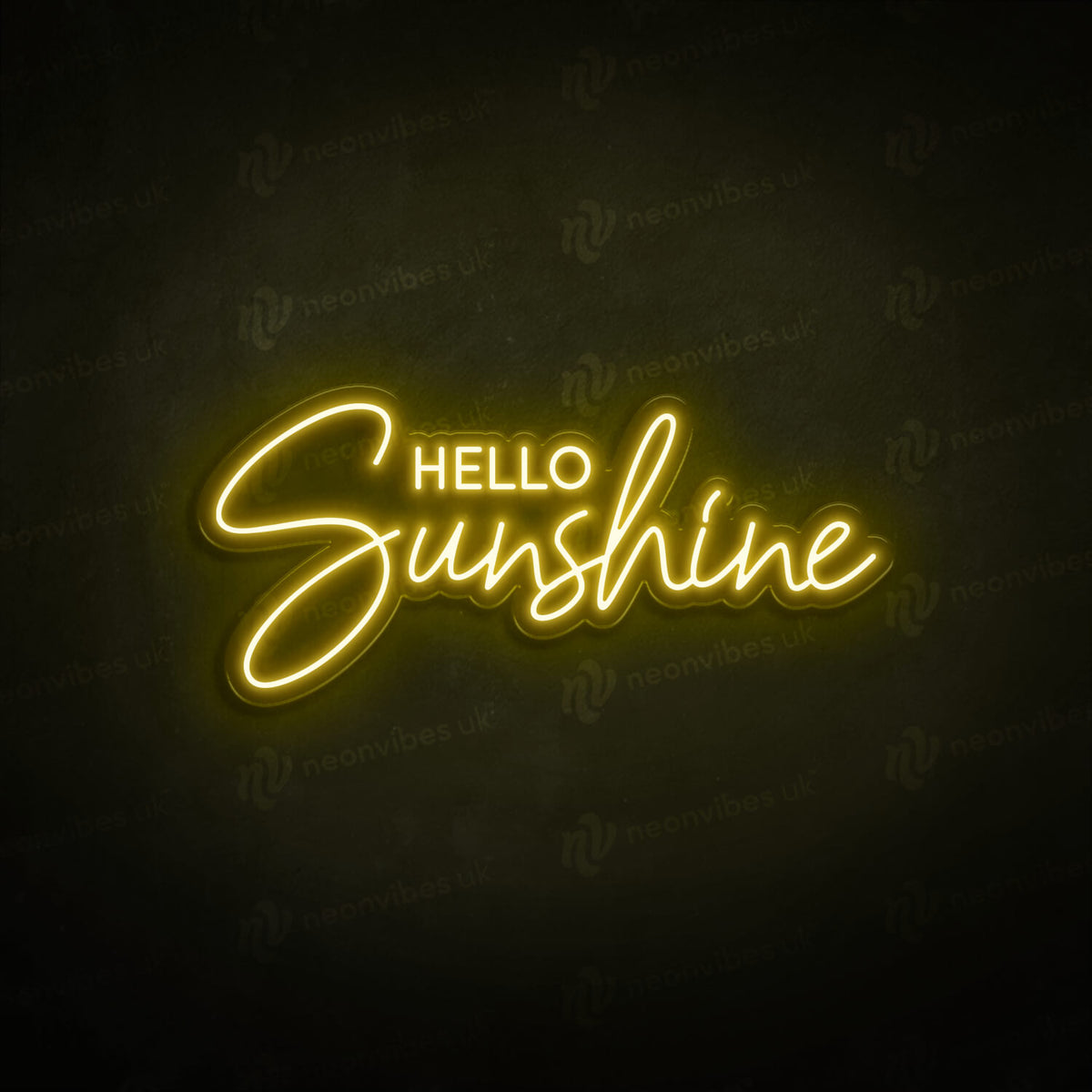 Hello Sunshine neon sign
