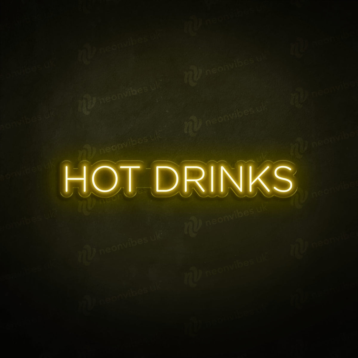 Hot Drinks neon sign