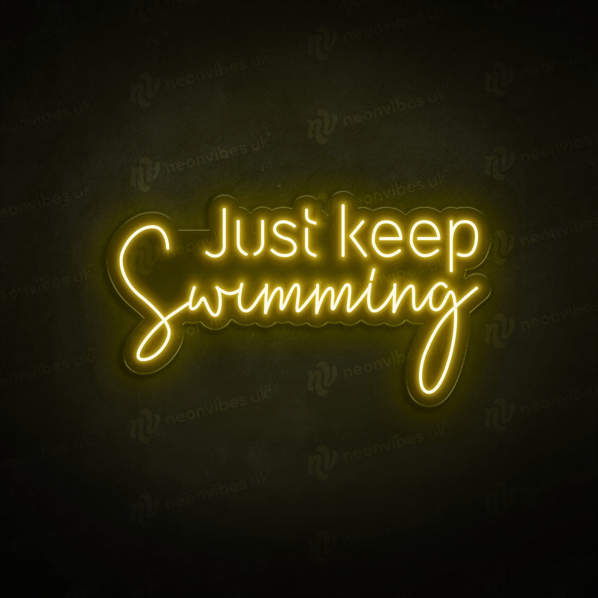 Just Keep Swimming neon sign