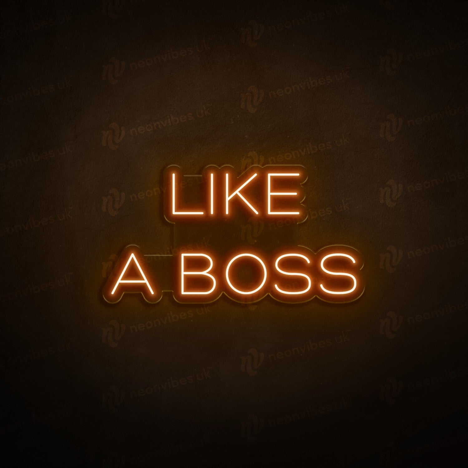 Like a boss neon sign