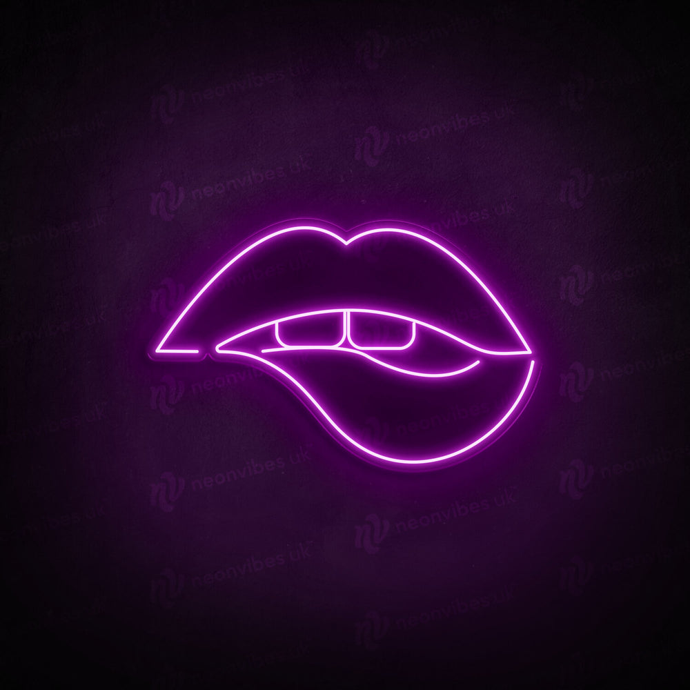 Lips neon sign