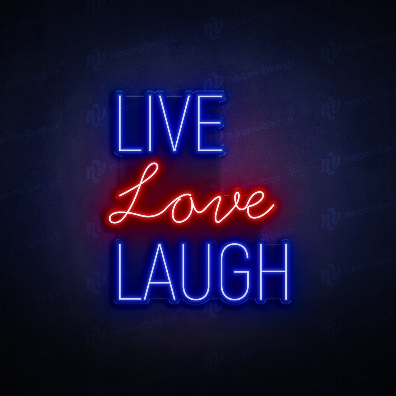 Live Love Laugh neon sign