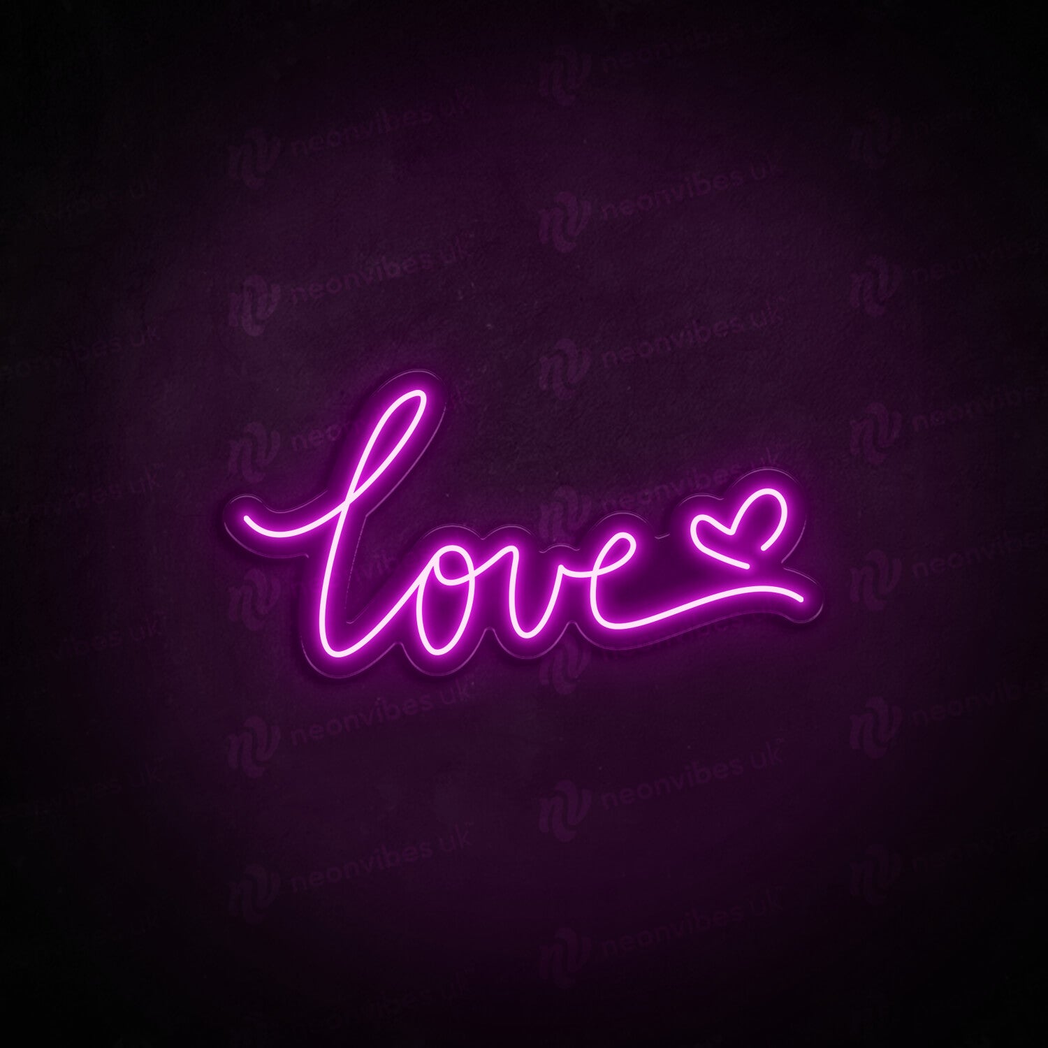 Heart And Sign Neon Love Heart Sign