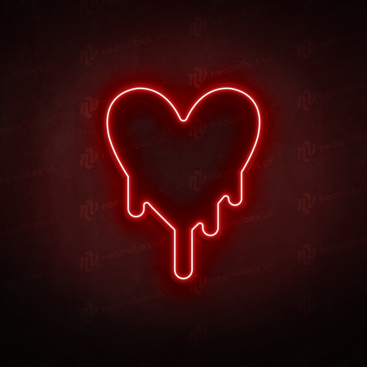 Melting Heart neon sign