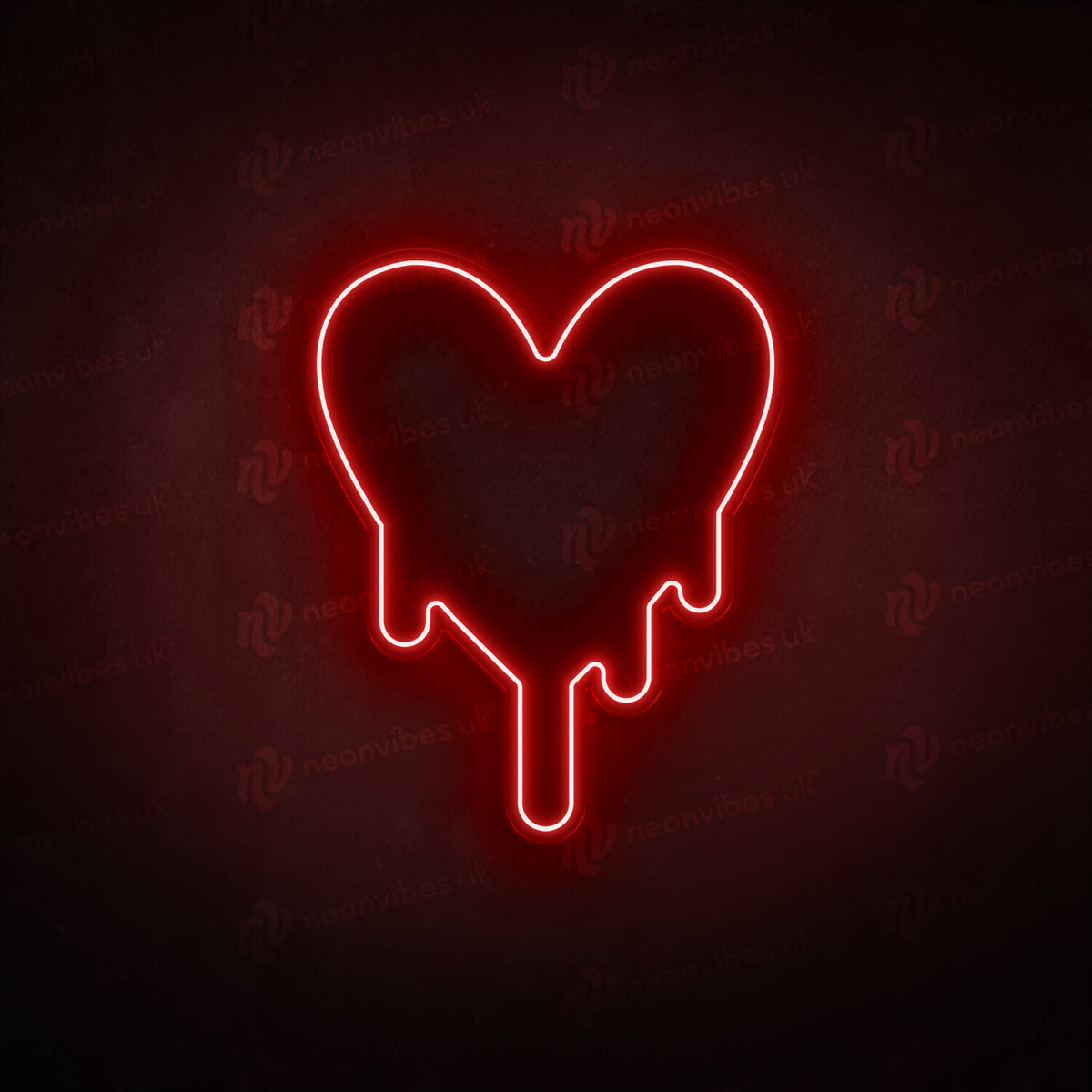 Melting Heart neon sign