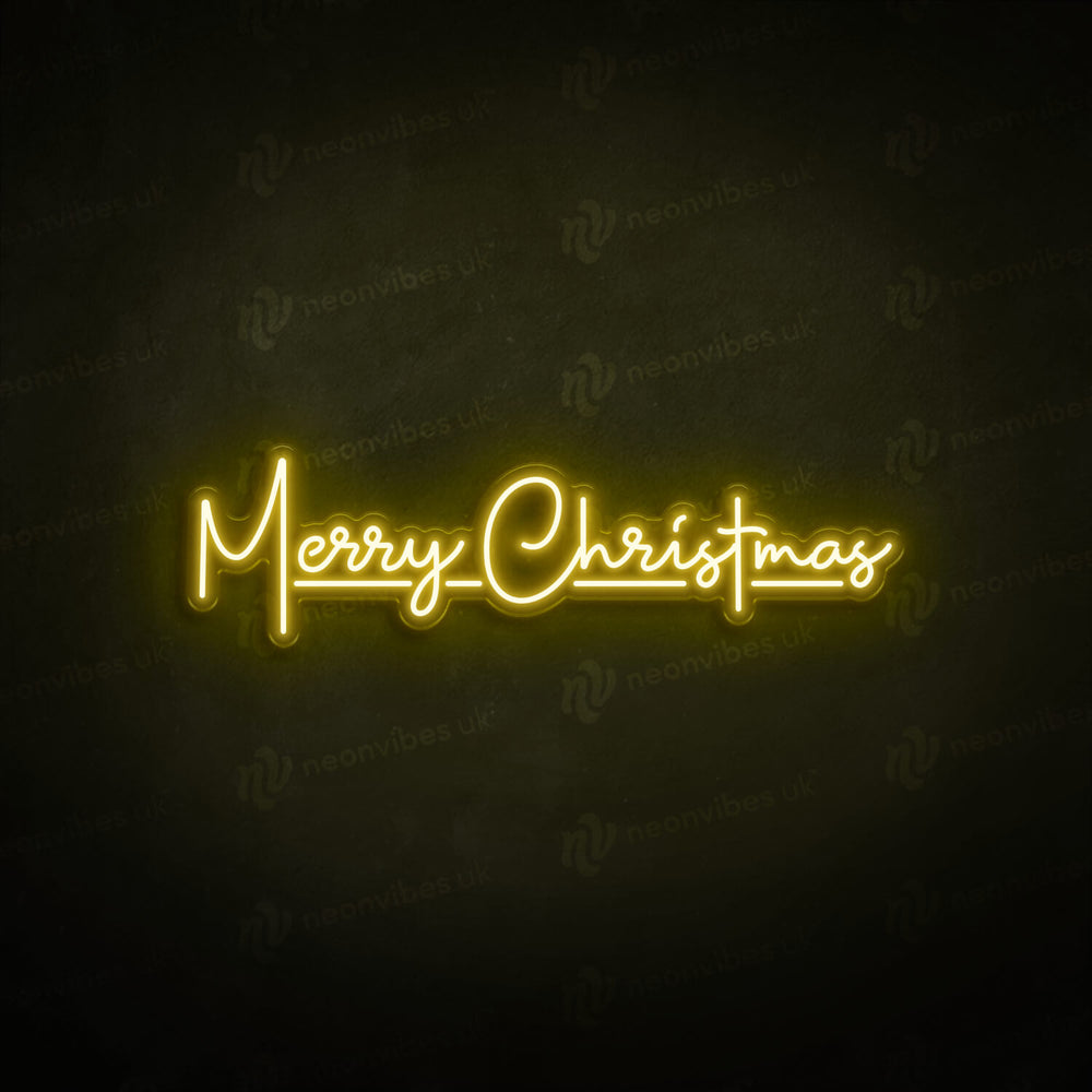 Merry Christmas neon sign