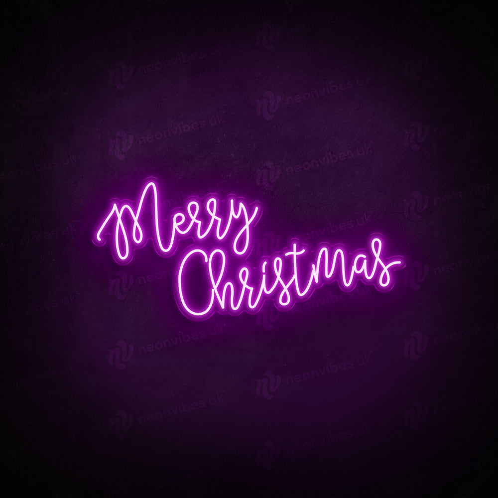 Merry Christmas neon sign