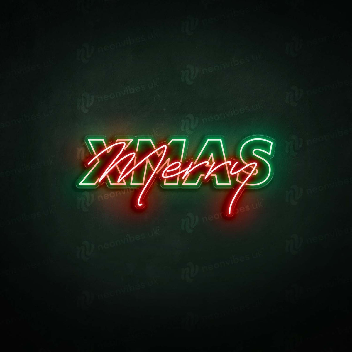 Merry Xmas neon sign