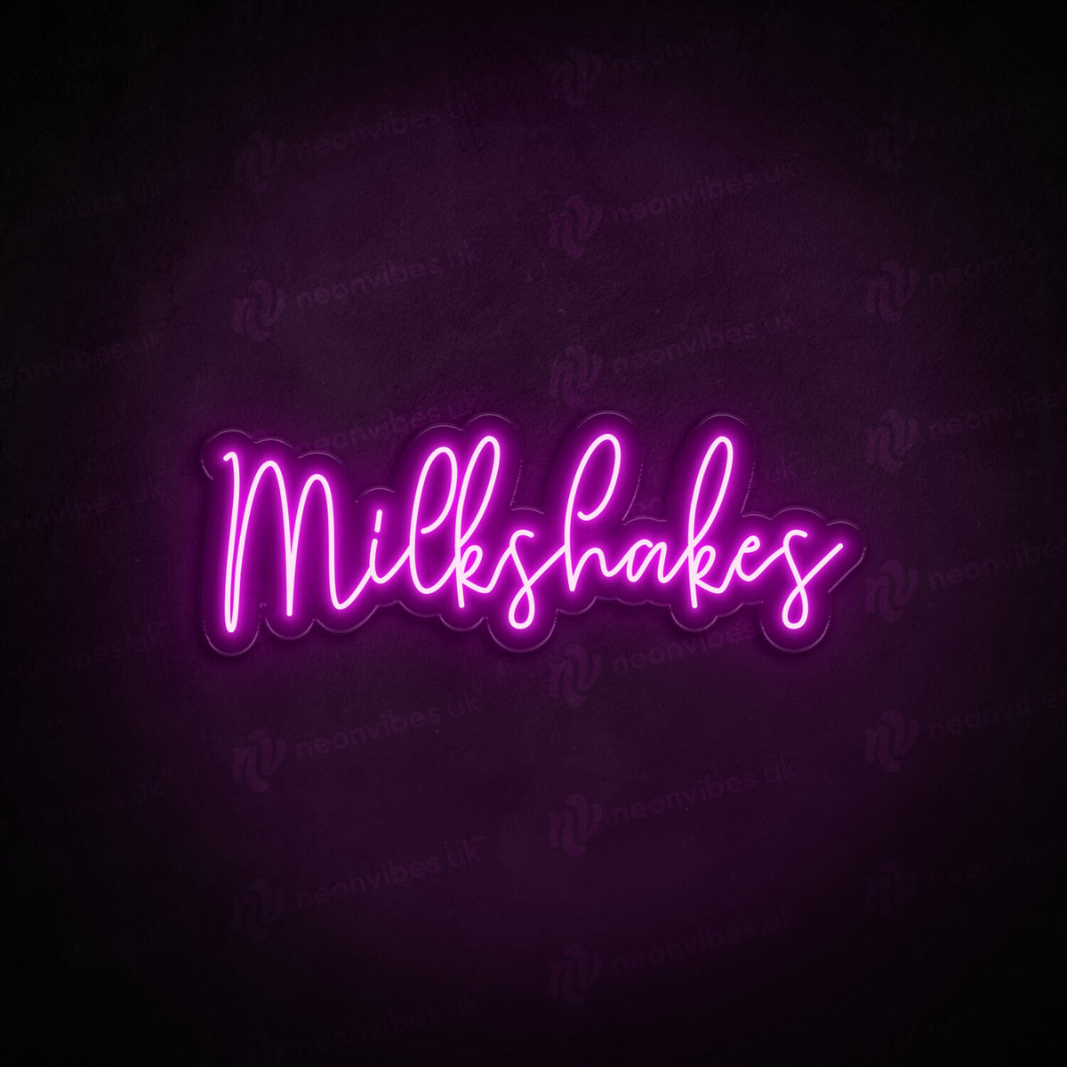 Milkshakes neon sign