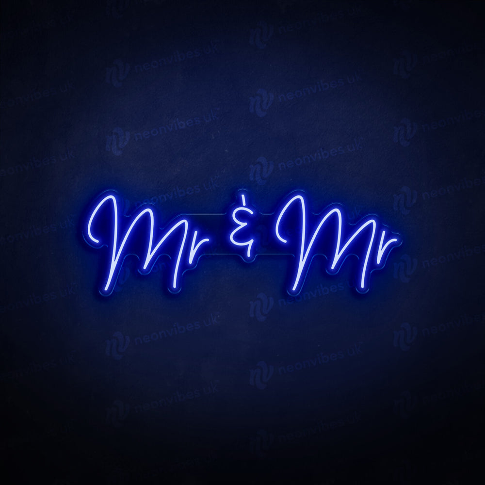 Mr & Mr neon sign