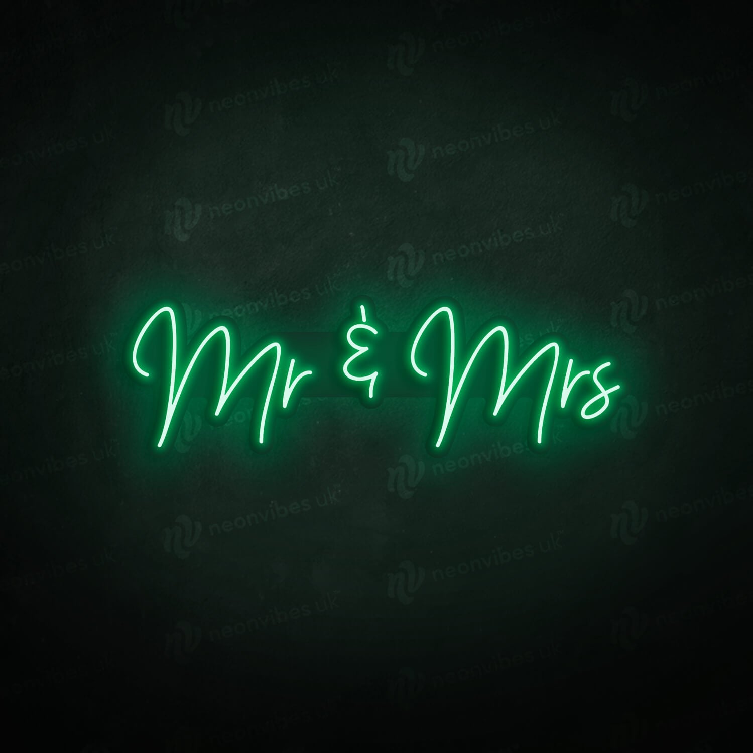 Mr & Mrs neon sign