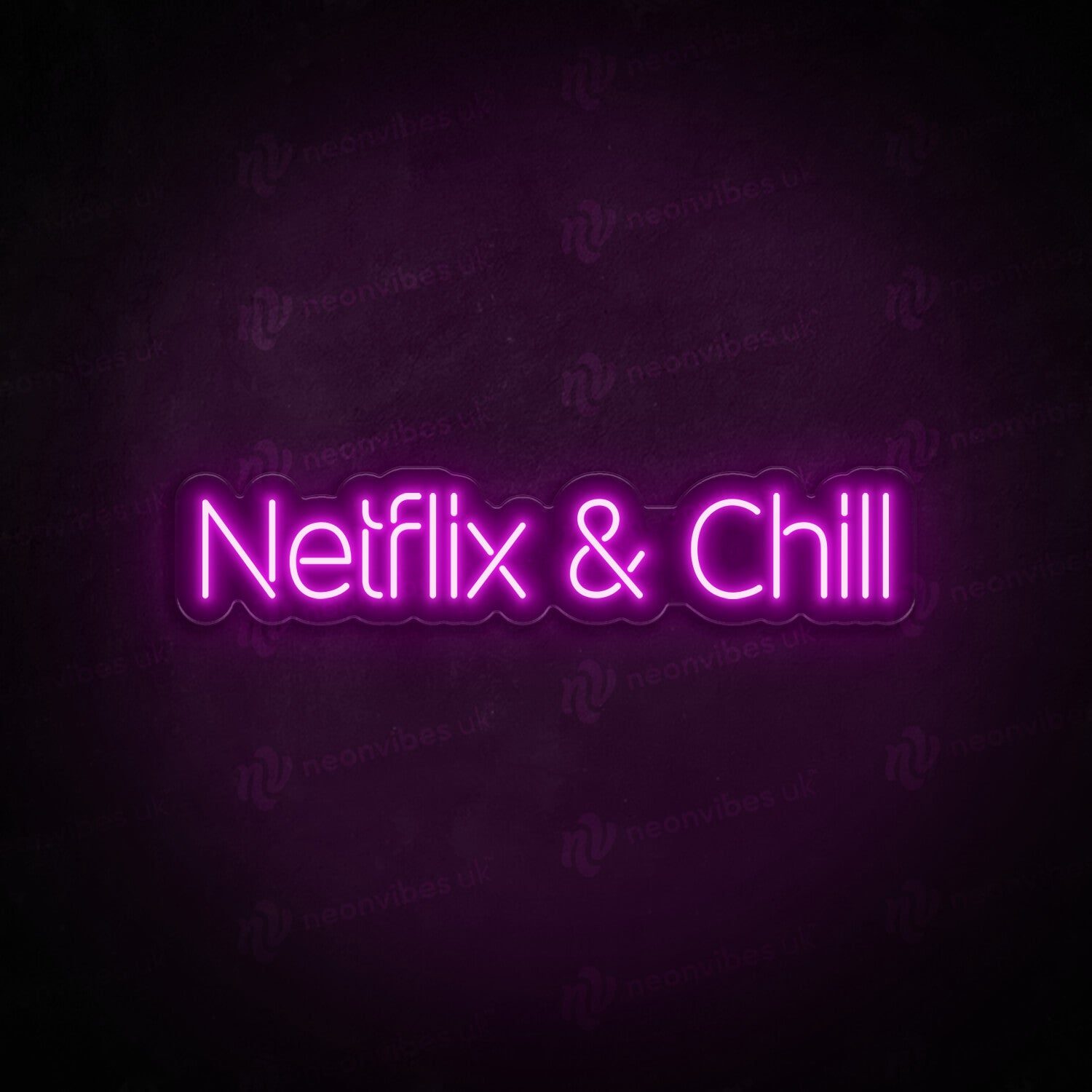 Netflix & Chill neon sign