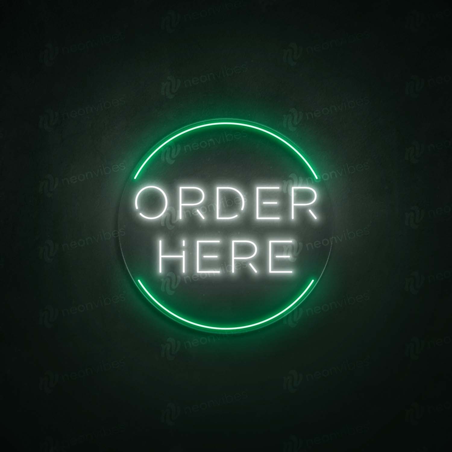 Order here neon sign