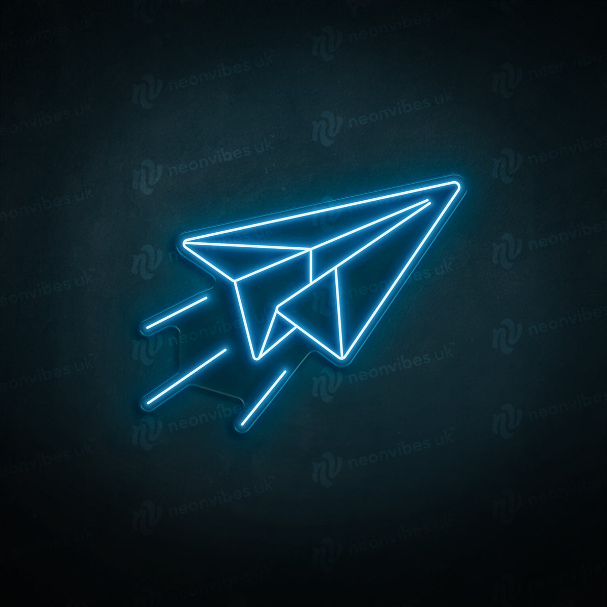 Paper Plane neon sign