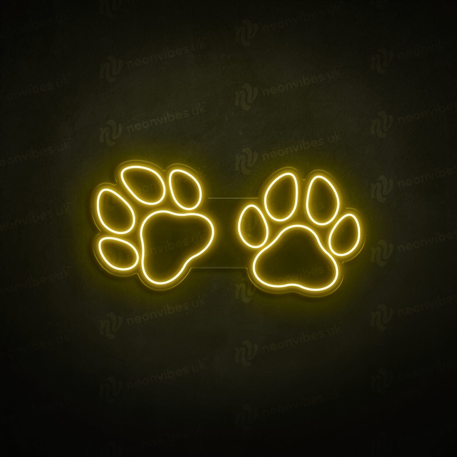 Paw Pair neon sign