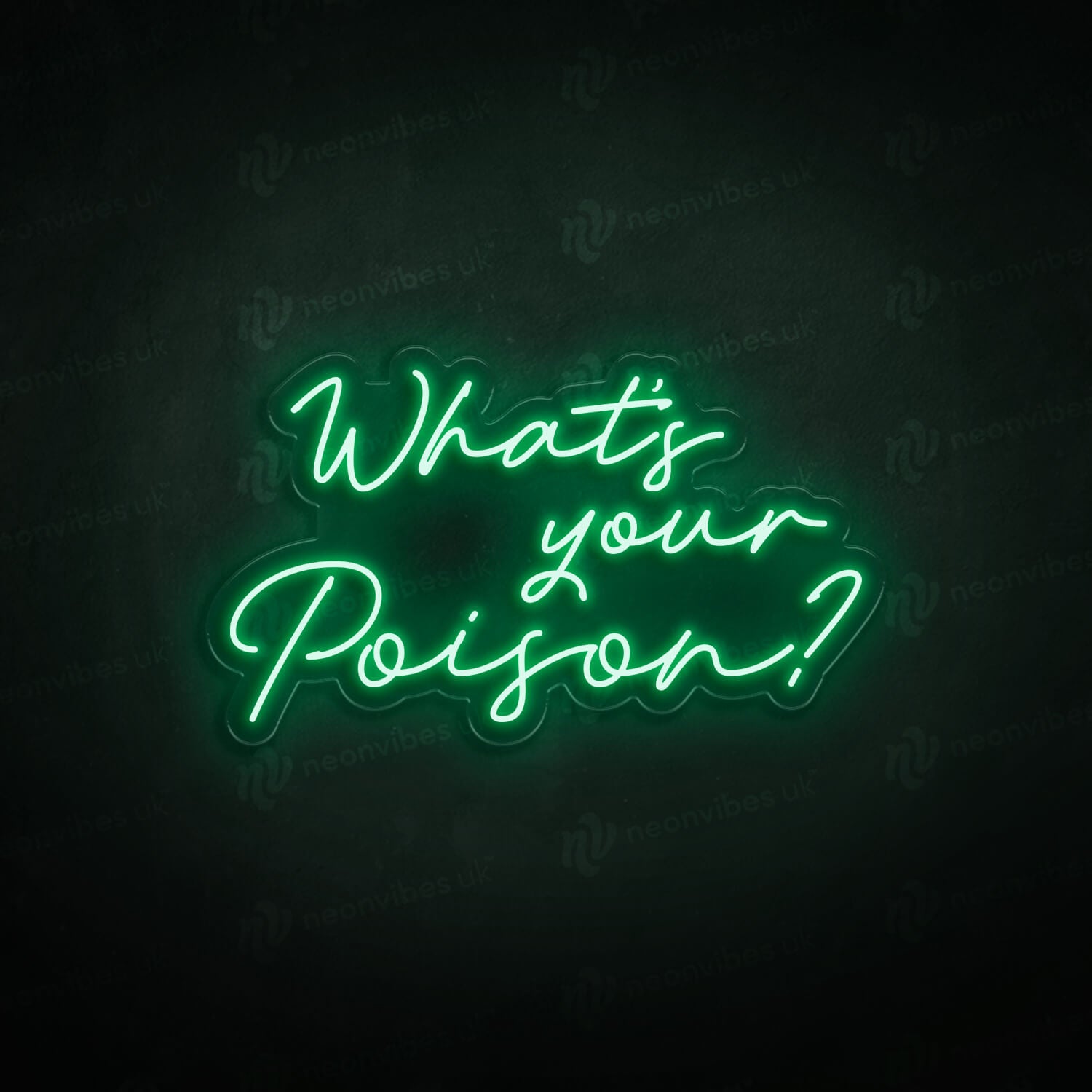 What Is Your Poison neon sign