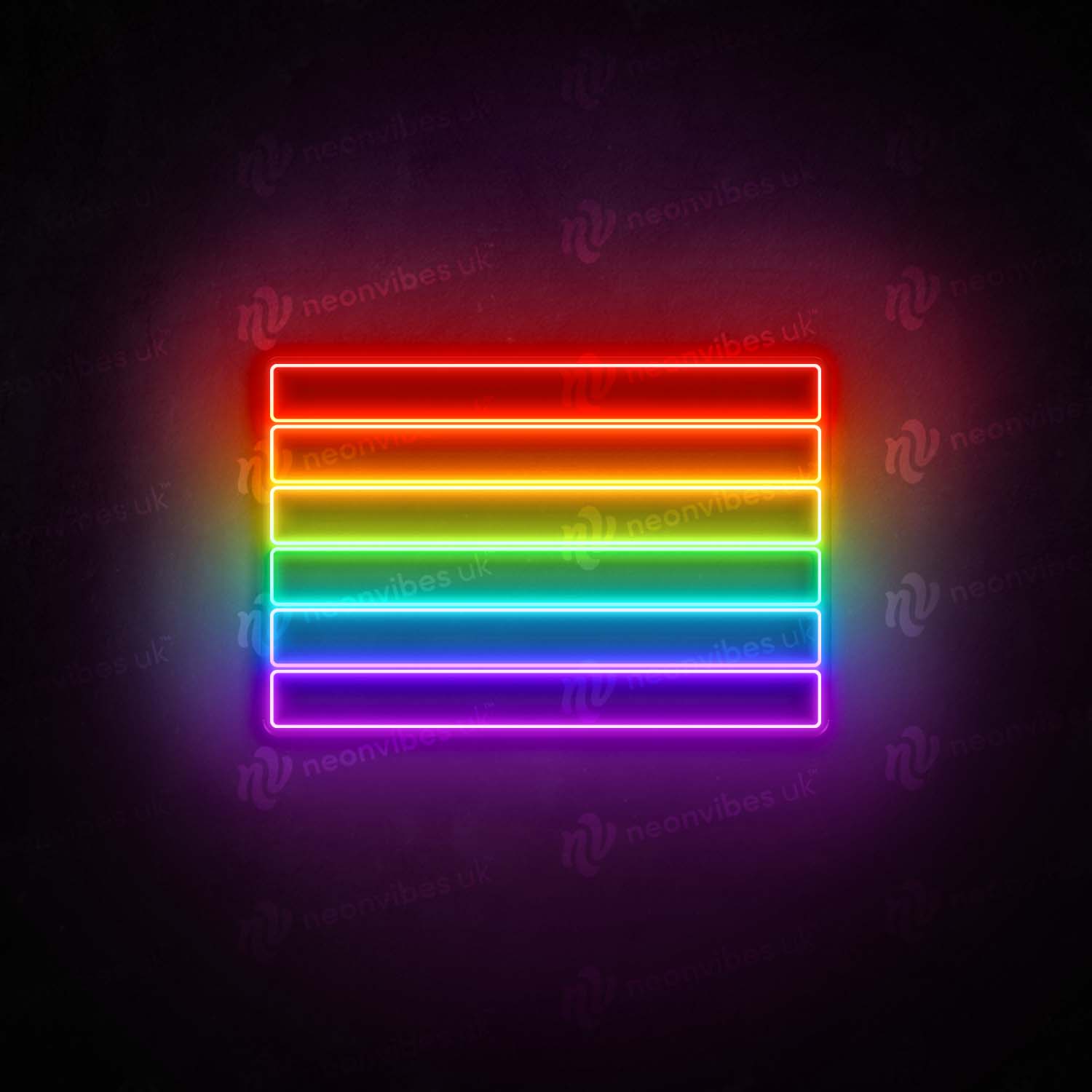 Pride flag neon sign