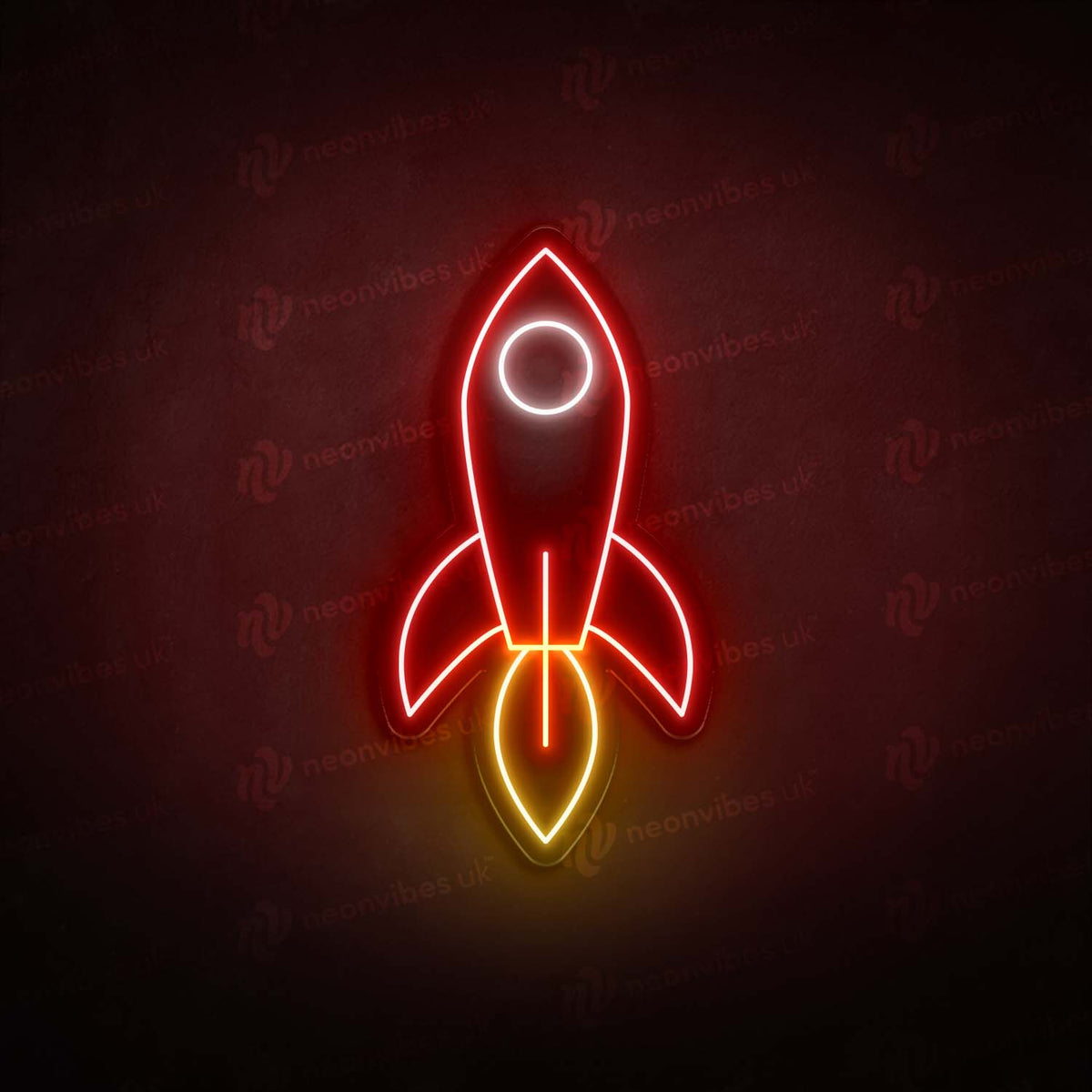 Rocket neon sign