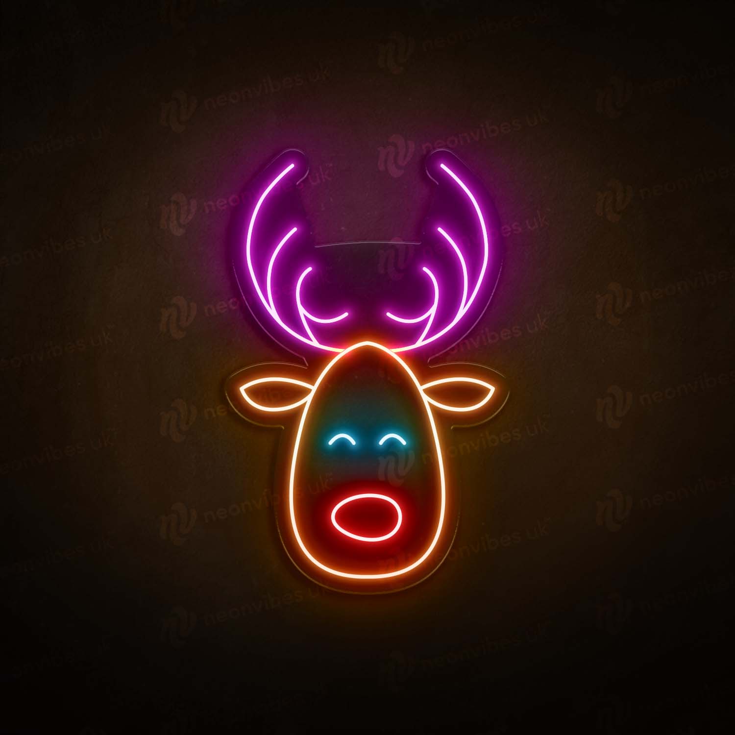 Rudolph neon sign