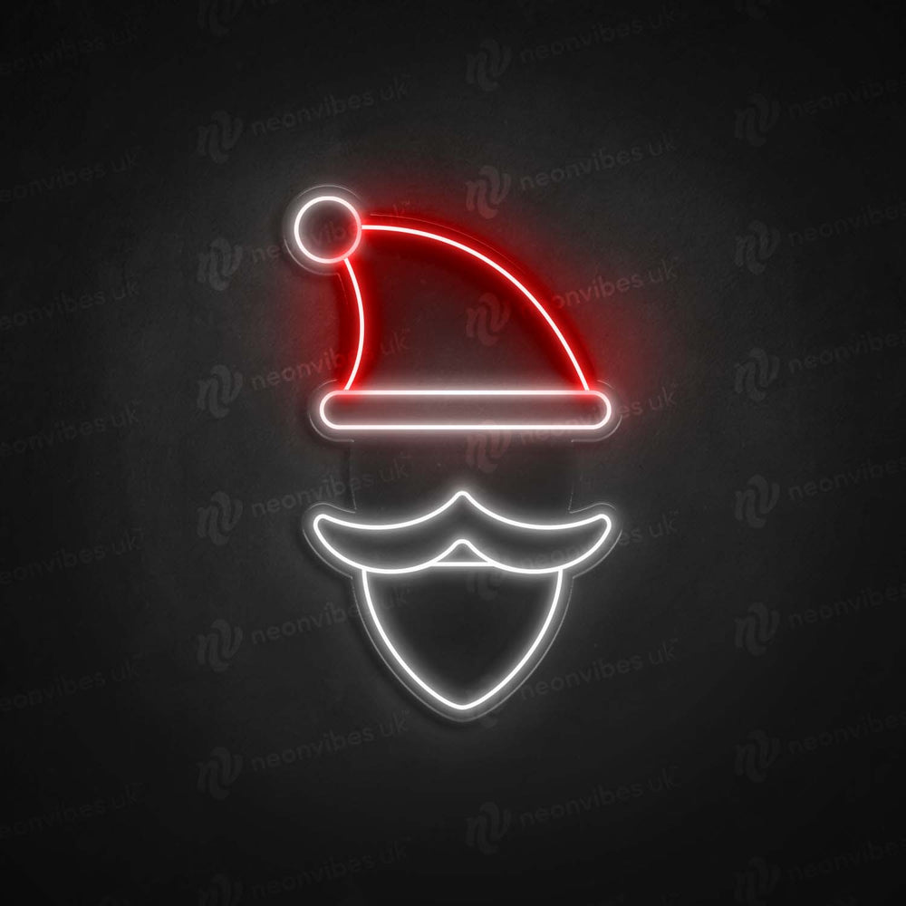 Santa neon sign