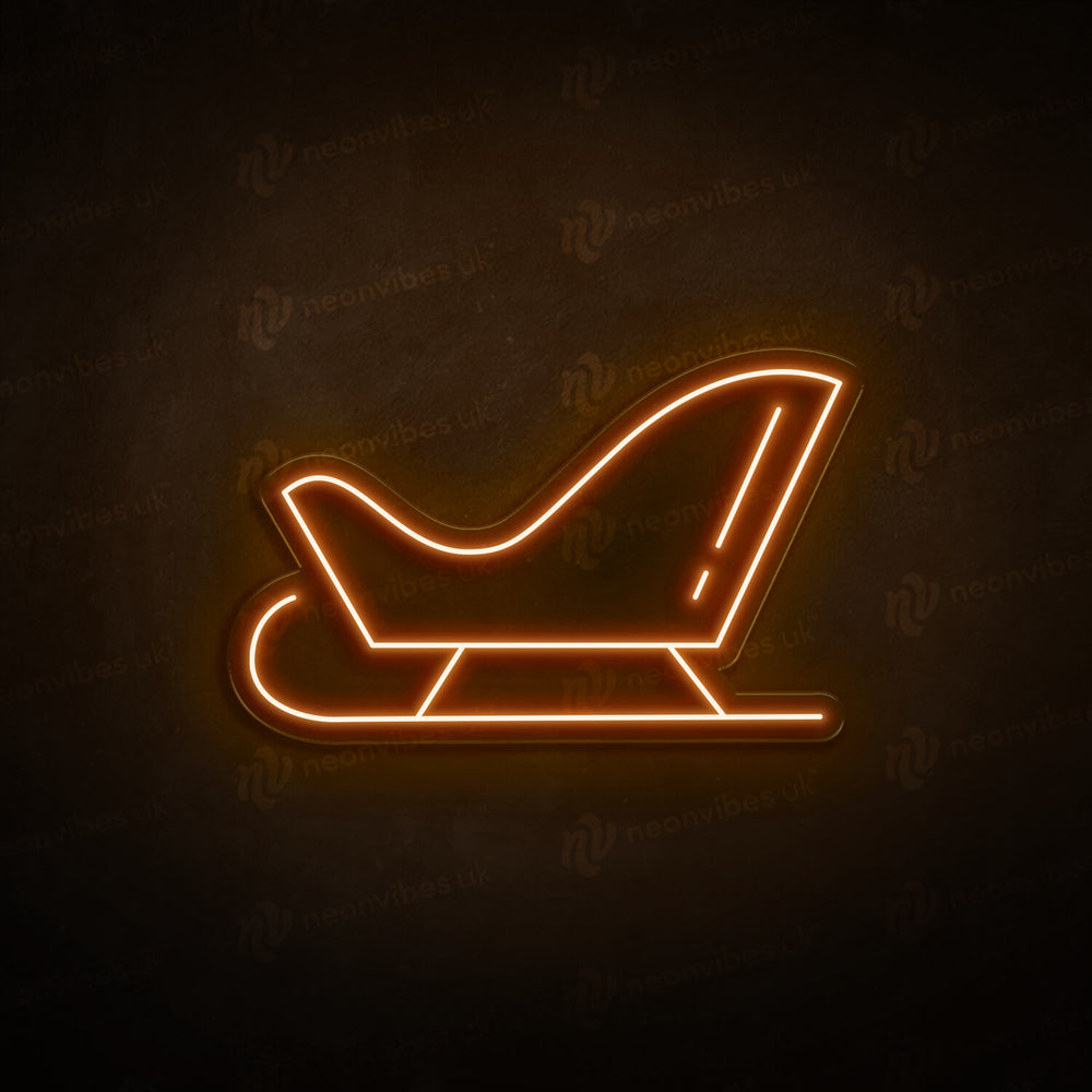 Santa Sleigh neon sign