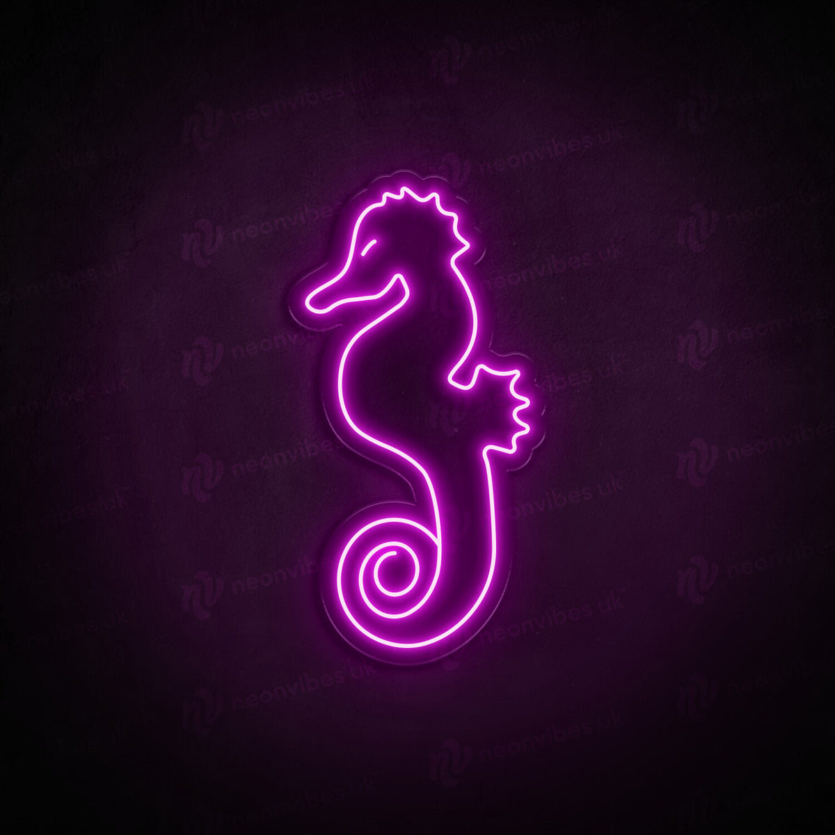 Seahorse neon sign