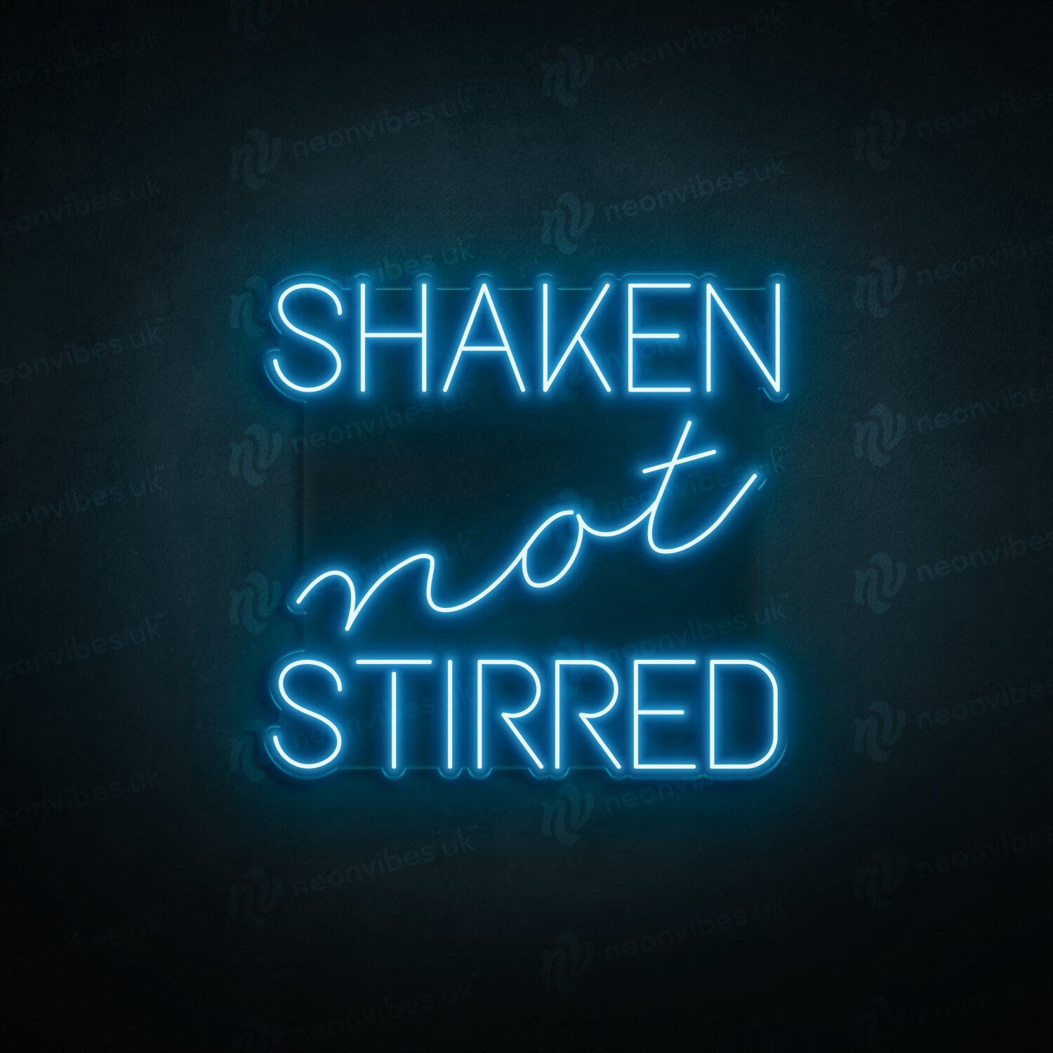 Shaken Not Stirred neon sign